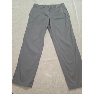 Talbots Relaxed Chino Gray Straight Leg Stretch Pants Womens 10